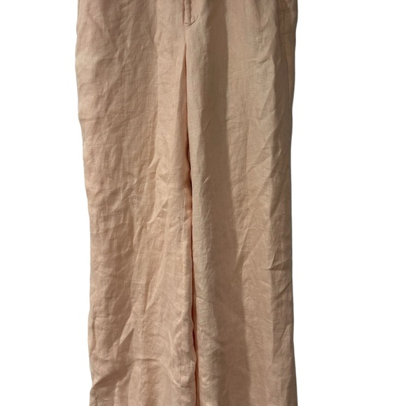 Lauren By Ralph Lauren Rose Blush Wide Leg Linen Pants Women’s size 10 - Picture 8 of 9
